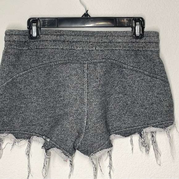 Alexander Wang shorts unisex sz Medium frayed sweatpants material gray - Picture 4 of 8